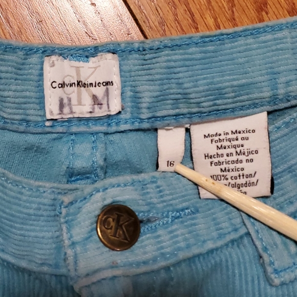 🌟Y2K Gold Glitter Turquoise cords - Picture 4 of 8